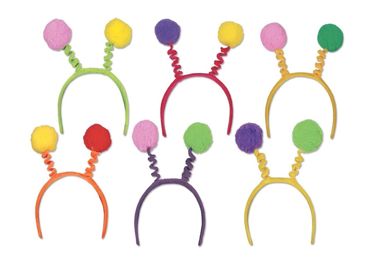 Party Central Club Pack of 12 Pom-Pom Bopper Halloween Headband Costume Accessories - One Size